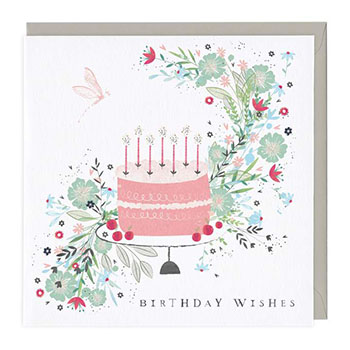 Card Floral Cake